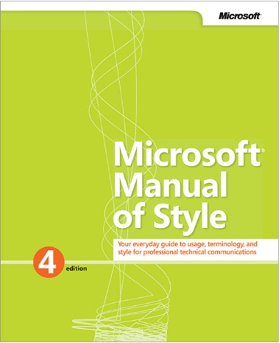 Microsoft Manual of Style, 4th Edition