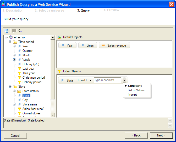 What I miss in the Query as a Web Service (QaaWS) and Live Office query panels