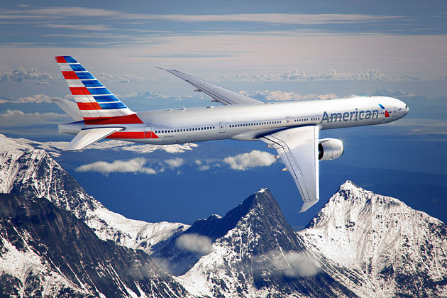 American Airlines new logo on planes