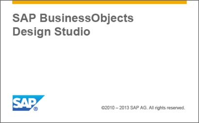 SAP Design Studio 1.3 Splash