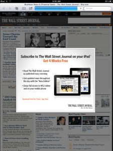 WSJ Mobile Pay Wall