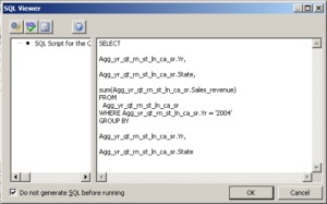 Desktop Intelligence XI 3.1 with Do Not Generate SQL before running option