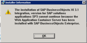 SAP Does Not Like WACS