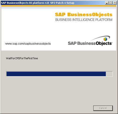 SAP BusinessObjects BI 4.0 Wait For CMS For The First Time