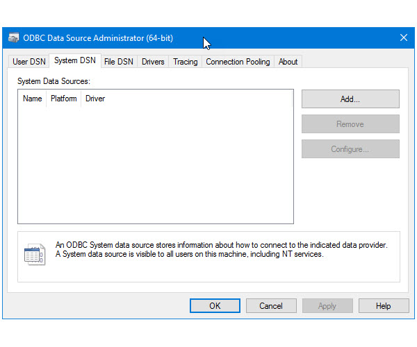 Fun with 64-bit Windows and ODBC