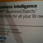 The lone BusinessObjects sign at SAPPHIRE 2011