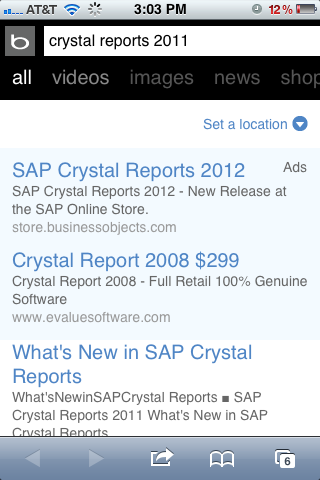 Crystal Reports 2012