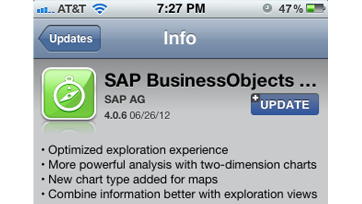 SAP BusinessObjects Explorer 4.0.6 for iOS