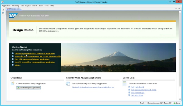 SAP Design Studio 1.3 Welcome