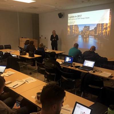 Ina Felsheim introduces SAP Lumira 2.0 at ASUG Developer Tools Day 2016